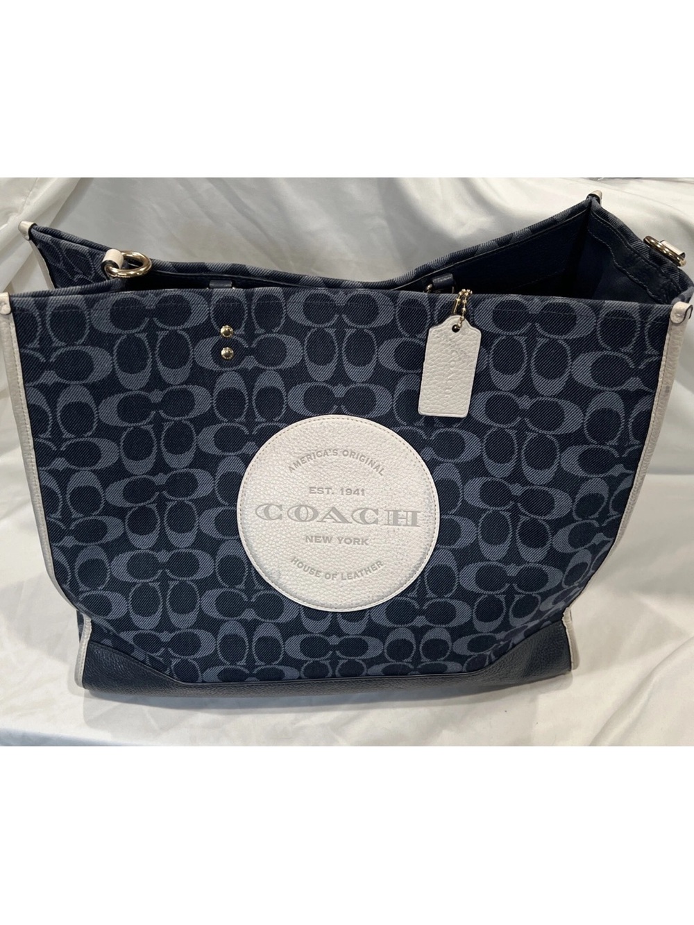 Coach Dempsey 40" Tote Bag - Denim Multi